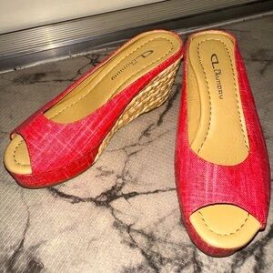 Chinese Laundry women’s daysie espadrille slip on wedge sandal heels 6 summer